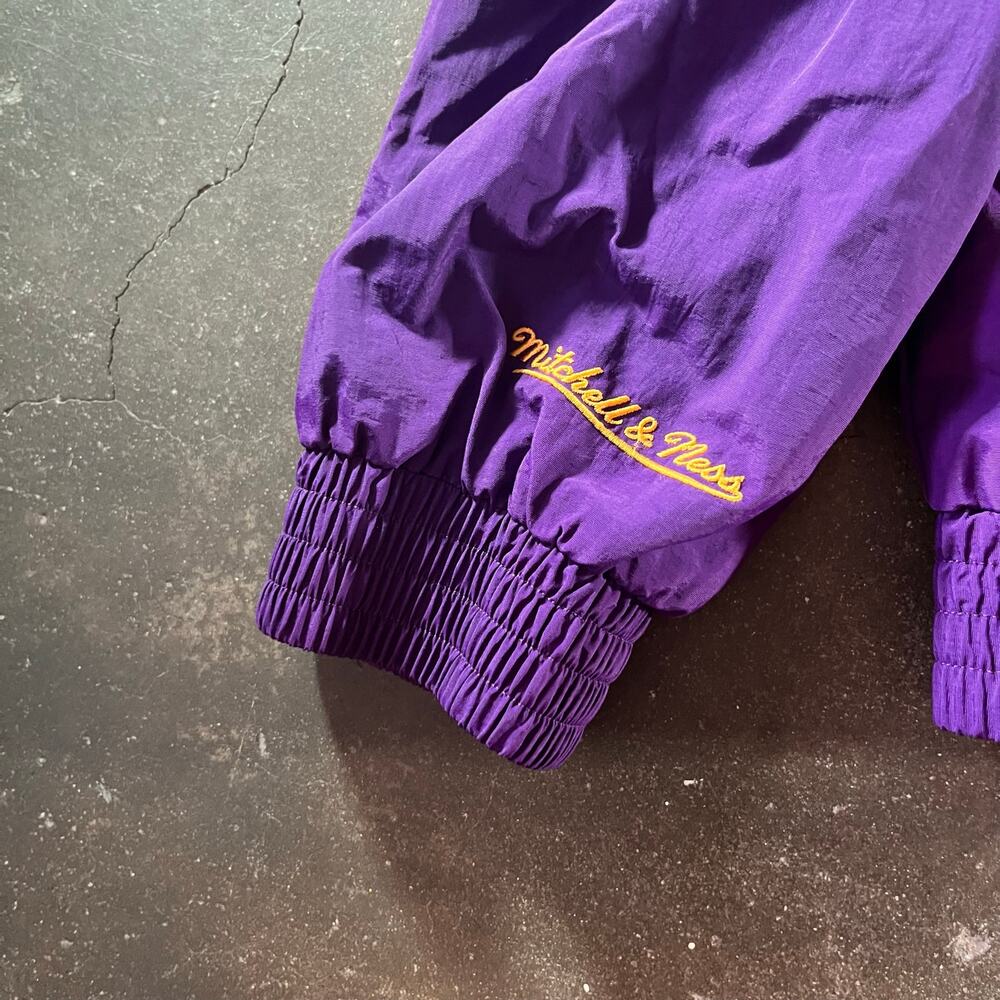 Vintage Y2K lakers Mitchell & ness nba windbreaker jacket mens xl - Picture 5 of 9